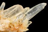 Tangerine Quartz Crystal Cluster - Madagascar #156945-3